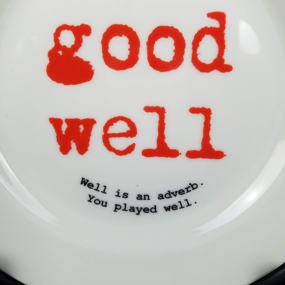 grammarWare Good Well Good English Grammar Small Plate Tuxton - Picture 8 of 8